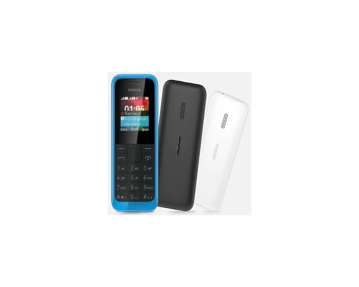 Nokia 105 Dual Sim Feature Phone, Buy Online