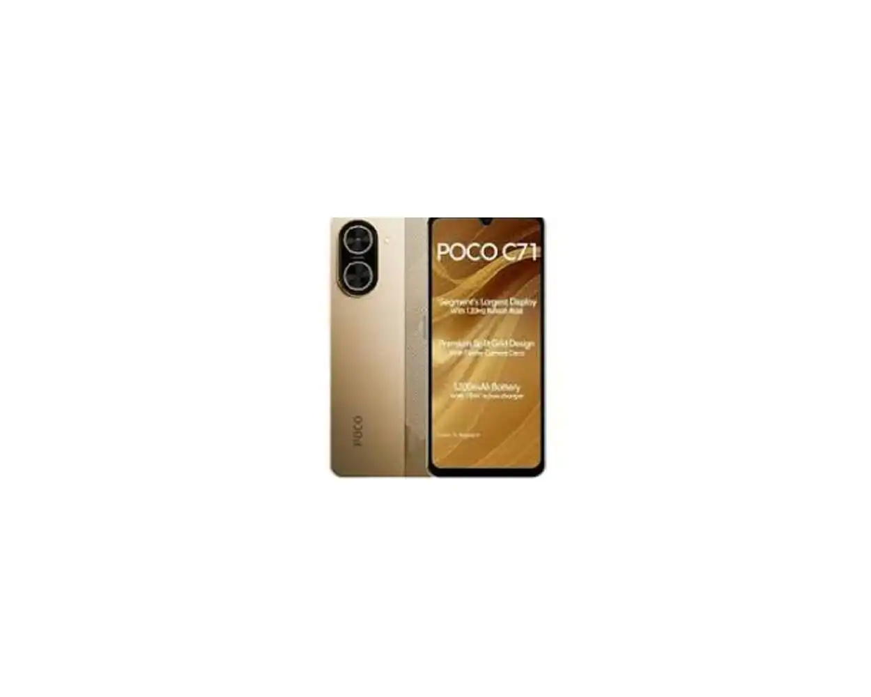 POCO C71 4GB/128GB ゴールド simフリー New) Xiaomi POCO C71 4GB+128GB GOLD Dual SIM Unlocked